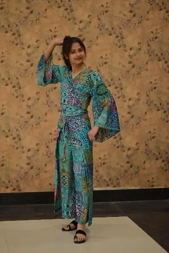Moroccan Mosaic Wrap Co-ord Set